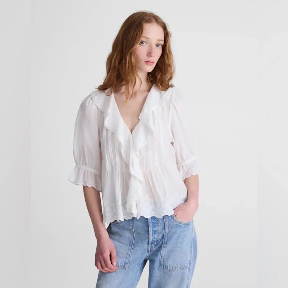 Madewell The Blaire Top in White
